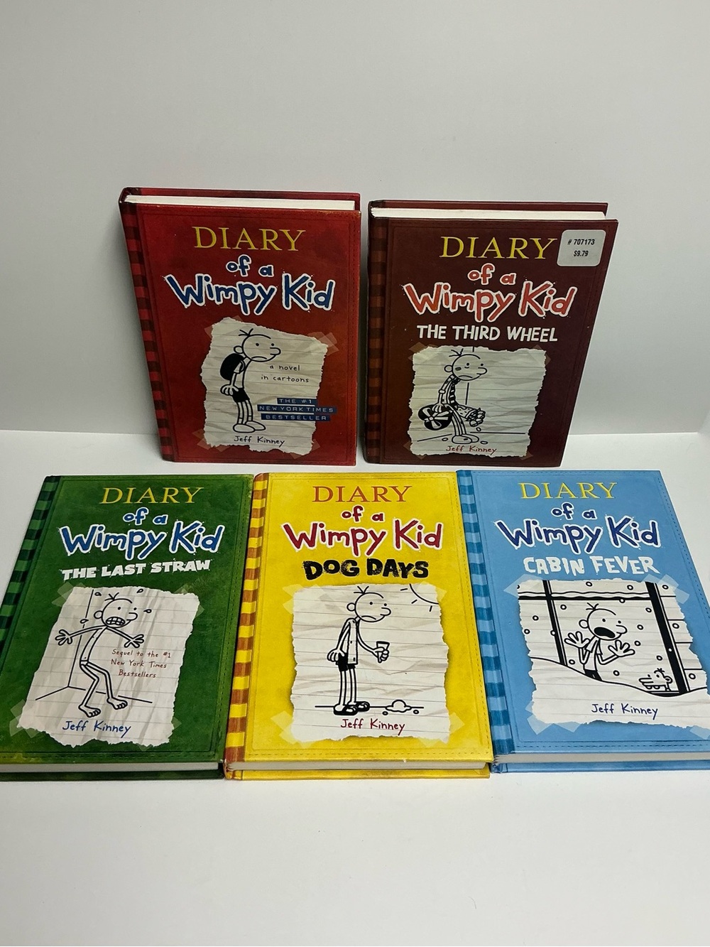 Diary of a Wimpy Kid Book Lot - 5 Hardcover Books